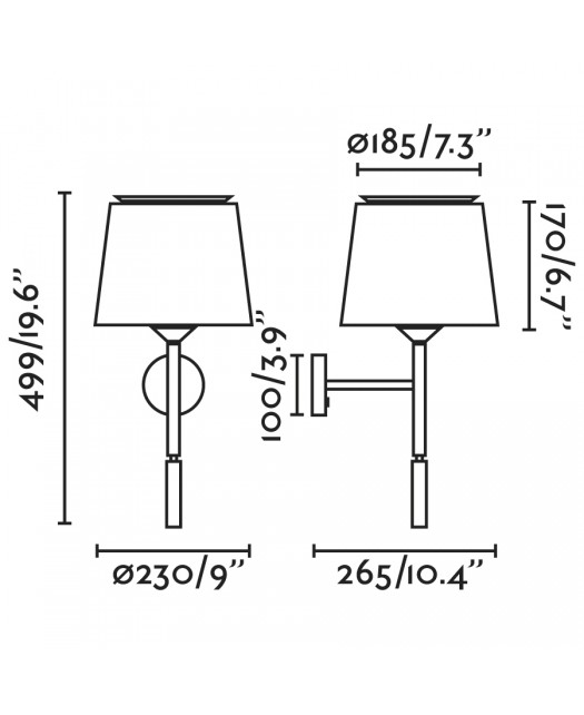 Applique murale SAVOIE, luminaire design dispo sur Lumi-Création